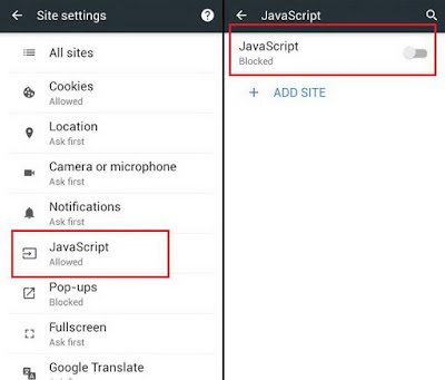 Cara Mematikan Javascript Mempercepat Internet Hp Android Cara Mematikan Javascript Mempercepat Internet Hp Android