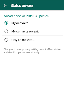 Cara Share Status WA Terbaru Pilih Contact Teman Tertentu 