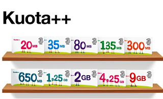 Harga Paket Internet 3 Tri 4G LTE Kuota dan Tarif Terbaru 