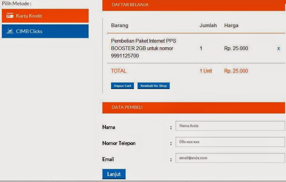Pilih Metode Pembayaran Isi Ulang Paket Internet Bolt Daftar Belanja Pembeli Pilih Metode Pembayaran Isi Ulang Paket Internet Bolt Daftar Belanja Pembeli
